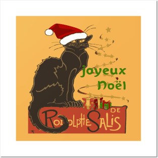 Joyeux Noel Le Chat Noir Christmas Spoof v2 Posters and Art